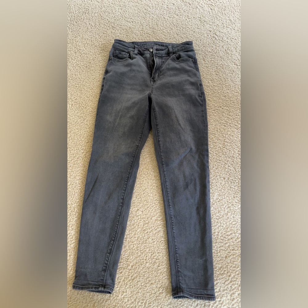 American Eagle Outfitters High Rise Gray Jeans